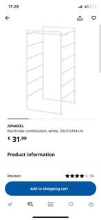 Jonaxel Wardobe combination 50x51x104 (IKEA)x 2, Ophalen, Zo goed als nieuw