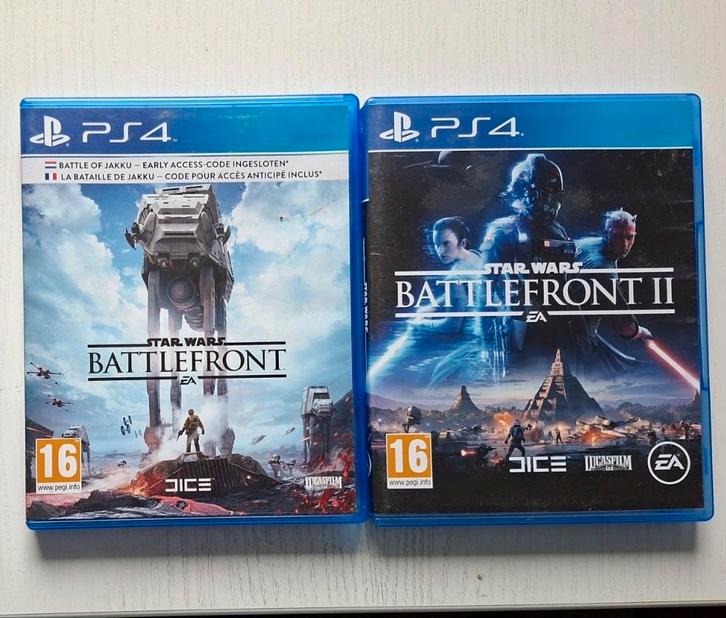 Star Wars: Battlefront en Battlefront 2 (PS4), Spelcomputers en Games, Games | Sony PlayStation 4, Zo goed als nieuw, Overige genres
