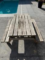 Houten Picknicktafel - Tuinmeubilair, Tuin en Terras, Ophalen, Gebruikt, Rechthoekig, Hout