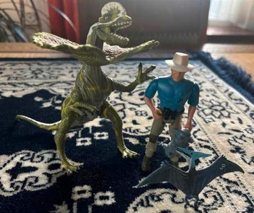 Jurassic Park Pteranodon 1993 Dilophosaurus 2000 beschikbaar voor biedingen
