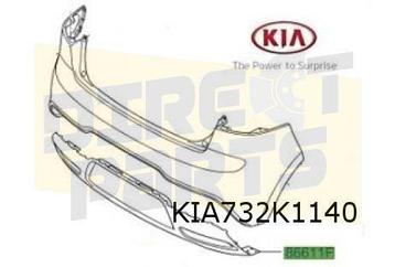 Kia Rio III (8/11-3/15) Achterbumperspoiler Origineel! 86612 beschikbaar voor biedingen