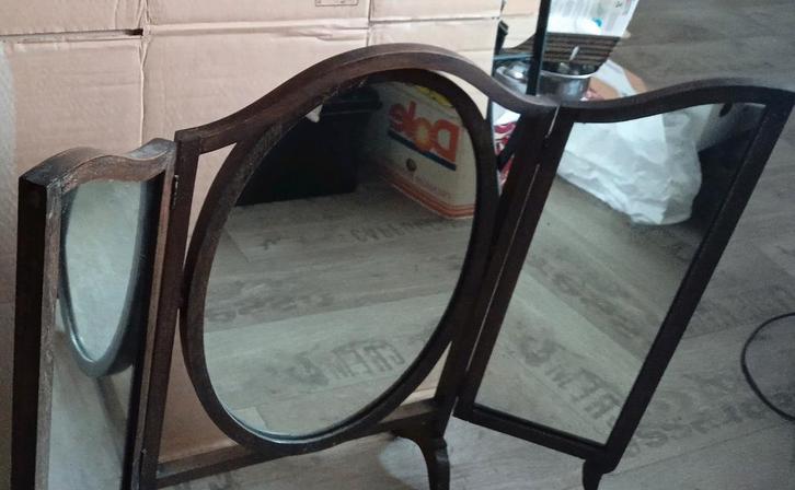 Antieke kapspiegel, Antiek en Kunst, Antiek | Spiegels, Minder dan 50 cm, Minder dan 100 cm, Ovaal, Ophalen