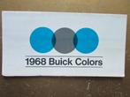 1968 BUICK kleuren folder, Engels, Ophalen of Verzenden, Zo goed als nieuw, Overige merken