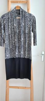 EKSEPT DAMES JURK ZWART/OFFWHITE MAAT M 3/4 MOUW NIEUW!, Maat 38/40 (M), Zwart, Nieuw, Ophalen of Verzenden