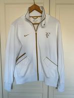 Zeldzaam Nike Roger Federer Jacket (2010) wit/goud maat: M, Maat 48/50 (M), Wit, Overige typen, Nike