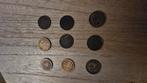 9 stuks 2 1/2 cent verschillende slagjaren, Ophalen of Verzenden