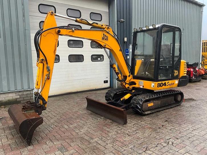 2000 JCB 804 Super Minigraafmachine, Zakelijke goederen, Machines en Bouw | Kranen en Graafmachines, Graafmachine