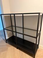 Vitrinekast / dressoir zwart, Huis en Inrichting, Ophalen, 50 tot 100 cm, Zo goed als nieuw, Minder dan 100 cm