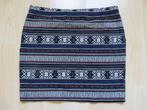 Kort rokje mini rok rokje vintage tribal print maat XL 42, Blauw, Maat 42/44 (L), Ophalen of Verzenden, Zo goed als nieuw