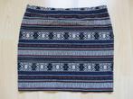 Kort rokje mini rok rokje vintage tribal print maat XL 42, Kleding | Dames, Rokken, Blauw, Maat 42/44 (L), Ophalen of Verzenden