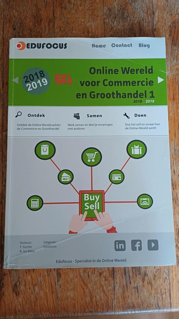 Online wereld voor commercie en groothandel 1, Boeken, Economie, Management en Marketing, Zo goed als nieuw, Ophalen of Verzenden