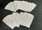 18 Witte Gebruikte Spuugdoekjes, Ophalen of Verzenden, Gebruikt, Overige typen, Overige merken