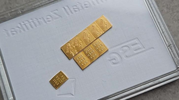 0,5 gram goud 999, Postzegels en Munten, Edelmetalen en Baren, Goud, Verzenden
