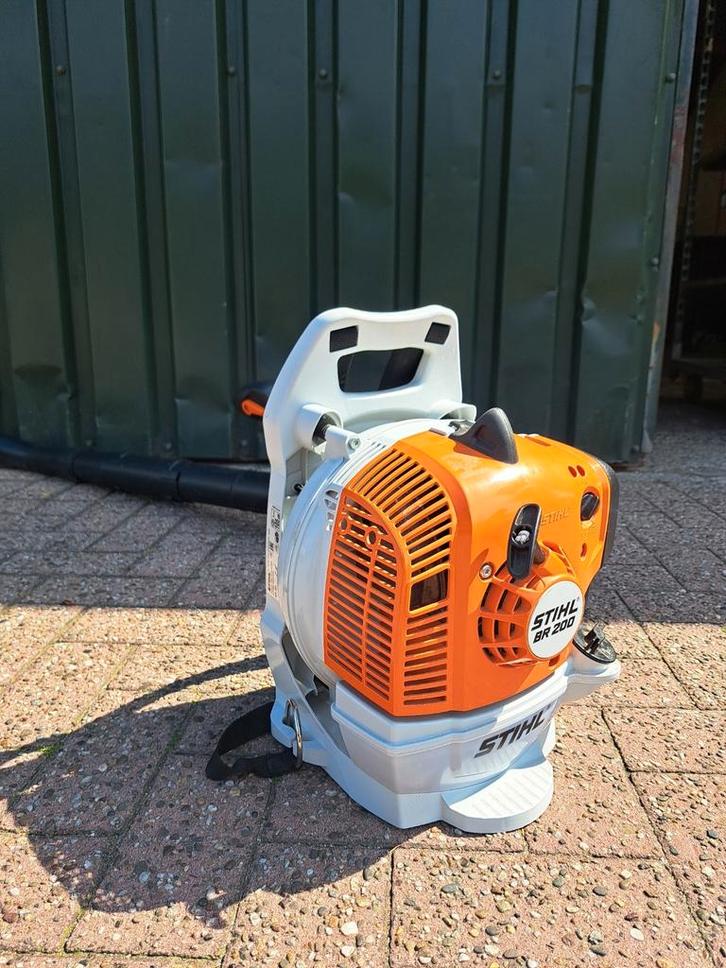 Benzine rug bladblazer. Br200., Tuin en Terras, Bladblazers, Zo goed als nieuw, Ruggedragen, Benzine, Ophalen