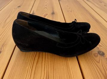 Paul Green ballerina’s / pumps - Zwart Leer Suède - maat 38 beschikbaar voor biedingen