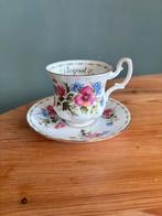 Royal Albert Flower of the month august kop en schotel, Ophalen of Verzenden