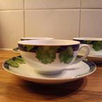 Kronester theekopjes Douwe Egberts - klimop decor, Ophalen of Verzenden, Zo goed als nieuw, Overige stijlen, Kop(pen) en/of Schotel(s)