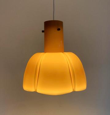 Vintage Glashütte Limburg hanglamp 70’s beschikbaar voor biedingen
