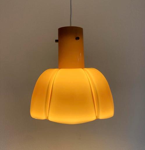 Vintage Glashütte Limburg hanglamp 70’s, Huis en Inrichting, Lampen | Hanglampen, Minder dan 50 cm, Glas, Ophalen of Verzenden