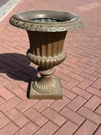 Louvre bloempot groot bruin gebruikt, Tuin en Terras, Bloempotten, Kunststof, Gebruikt, 40 cm of meer, Rond