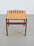 Vintage bijzettafel schaakbord schaakspel ‘70 handmade, N, N, Een of twee spelers, Ophalen of Verzenden