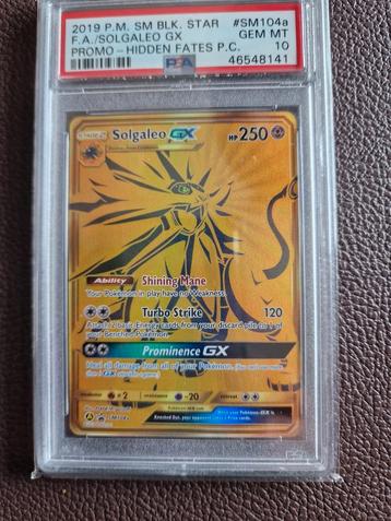 Solgaleo pokemonkaart beschikbaar voor biedingen