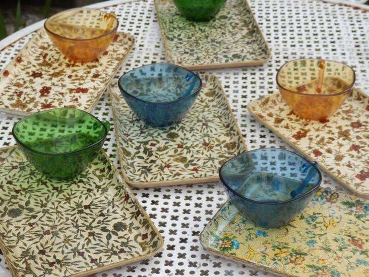 10 theeglazen Vereco France, Verzamelen, Glas en Borrelglaasjes, Gebruikt, Overige typen, Ophalen of Verzenden