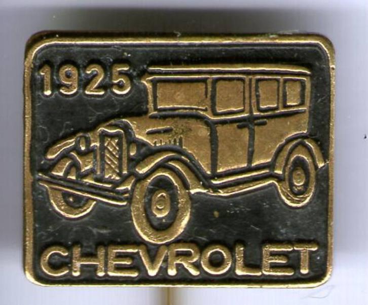 Chevrolet 1925 zwart op koper oldtimer auto speldje( A_158a), Verzamelen, Speldjes, Pins en Buttons, Gebruikt, Speldje of Pin
