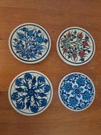 4 Turkse Onderzetters - Handbeschilderd, Ophalen of Verzenden, Zo goed als nieuw, Glas of Kopje