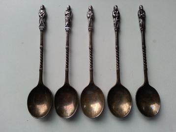 THEELEPELS met HEILIGEN verzilverd beschikbaar voor biedingen