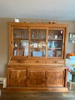 Teak Houten Kast met Glas, Huis en Inrichting, Kasten | Buffetkasten, Teakhout, Ophalen of Verzenden, Zo goed als nieuw, Met lade(s)