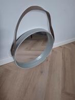 Ronde spiegel wandspiegel met band, Ophalen, Minder dan 50 cm, Gebruikt, Minder dan 100 cm