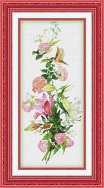# Nieuw compleet borduurpakket; Birds and flowers #, Ophalen of Verzenden, Nieuw, Handborduren, Borduurpakket