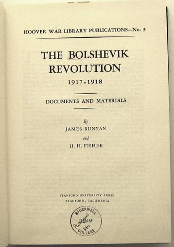 The Bolshevik Revolution 1917-1918 Oktoberrevolutie Rusland beschikbaar voor biedingen