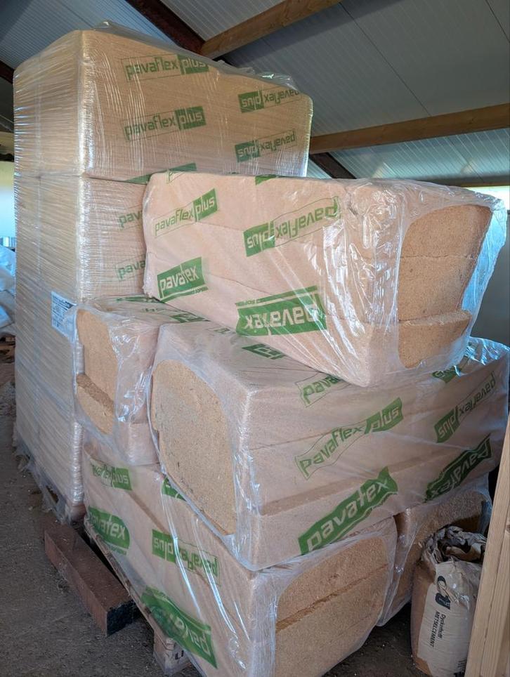 Pavaflex Plus houtvezelplaat 1220x575x180mm Rd:5.00, Doe-het-zelf en Verbouw, Isolatie en Afdichting, Nieuw, 12 cm of meer, 15 m² of meer