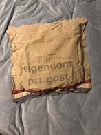 PTT Postzak Kussen, Huis en Inrichting, Ophalen of Verzenden, Gebruikt, Beige, Vierkant