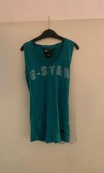 Groene hemdshirt van G-star. Maat S, Kleding | Dames, T-shirts, Ophalen of Verzenden, Zo goed als nieuw, Maat 36 (S), Zonder mouw