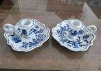 Blue Danube kandelaars 2x, Antiek en Kunst, Ophalen of Verzenden