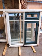 meranti kozijn (3) 2 stuks, Doe-het-zelf en Verbouw, Kozijnen en Schuifpuien, Gebruikt, Raamkozijn, 150 tot 225 cm, Inclusief glas