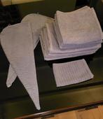 11 delige Badkamerset met 4 douchelakens en 4 badhandkoeken, Ophalen of Verzenden, Zo goed als nieuw, Theedoek of Handdoek