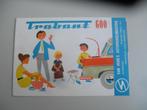 autofolder Trabant 600, Boeken, Auto's | Folders en Tijdschriften, Ophalen of Verzenden, Gelezen, Overige merken