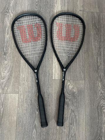 Squash Racket Set van 2!  - Wilson Pro Staff beschikbaar voor biedingen