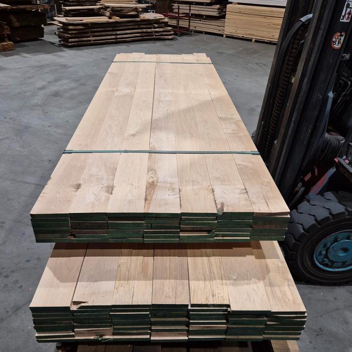 Esdoorn planken B-keus - vierzijdig Geschaafd, Doe-het-zelf en Verbouw, Hout en Planken, Zo goed als nieuw, Plank, Overige houtsoorten