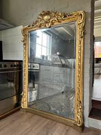 Antieke spiegel kuifspiegel bladgoud, 100 tot 150 cm, 150 tot 200 cm, Rechthoekig, Ophalen