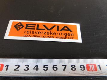 sticker ELVIA reisverzekeringen dan bent u pas goed uit *  beschikbaar voor biedingen