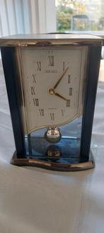 Seiko tafel klokje,15cm hoog.metaal.z.g.a.n., Ophalen of Verzenden, Zo goed als nieuw, Wekker of Tafelklok