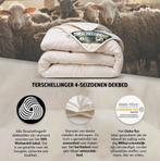 Terschellinger 100% wol luxe 4-seizoenen dekbed 240x220, Huis en Inrichting, Slaapkamer | Beddengoed, Wit, Tweepersoons, Ophalen of Verzenden
