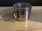 Voorraadpot RVS met beugelsluiting, Ophalen, Zo goed als nieuw, Rvs, Pot, Bus of Blik