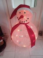 Grote sneeuwpop/sneeuwman  met licht 15 €, Diversen, Kerst, Ophalen