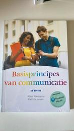 Basisprincipes van communicatie, 5e editie met MyLabNL toega, Ophalen of Verzenden, Zo goed als nieuw, Klaas Wiertzema; Patricia Jansen